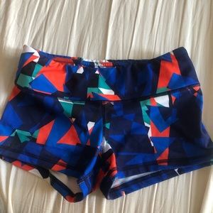 Fleo blue pattern size small shorts